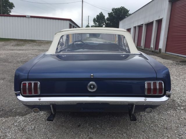 1965 Blue Ford Mustang Convertible