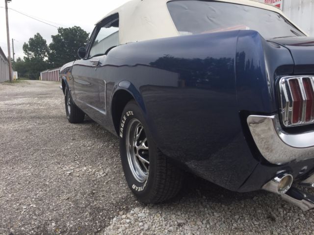 1965 Blue Ford Mustang Convertible