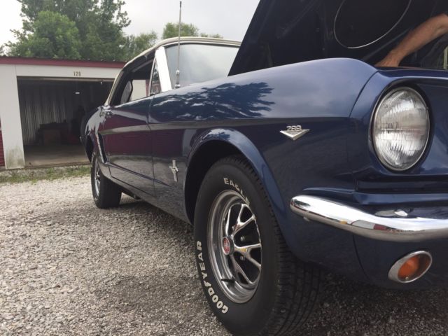 1965 Blue Ford Mustang Convertible