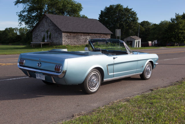 1965 Blue Ford Mustang Convertible