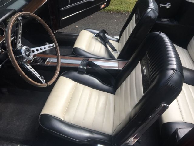 1965 Burgundy Ford Mustang Convertible