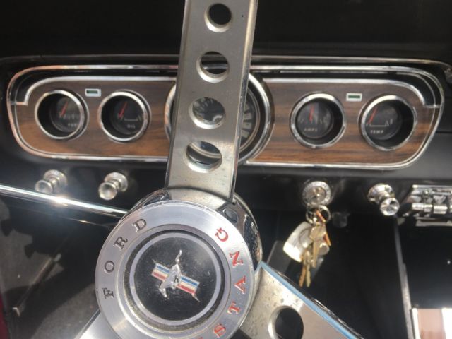 1965 Burgundy Ford Mustang Convertible