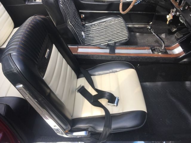 1965 Burgundy Ford Mustang Convertible