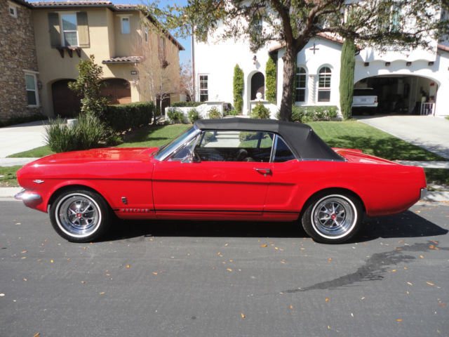 1965 Red Ford Mustang Convertible