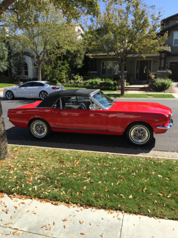 1965 Red Ford Mustang Convertible
