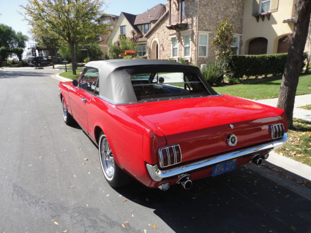 1965 Red Ford Mustang Convertible
