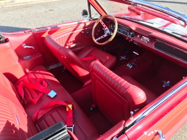 1965 Red Ford Mustang Convertible