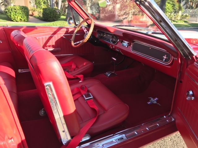 1965 Red Ford Mustang Convertible