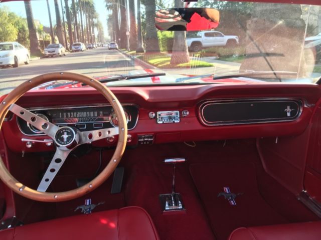 1965 Red Ford Mustang Convertible