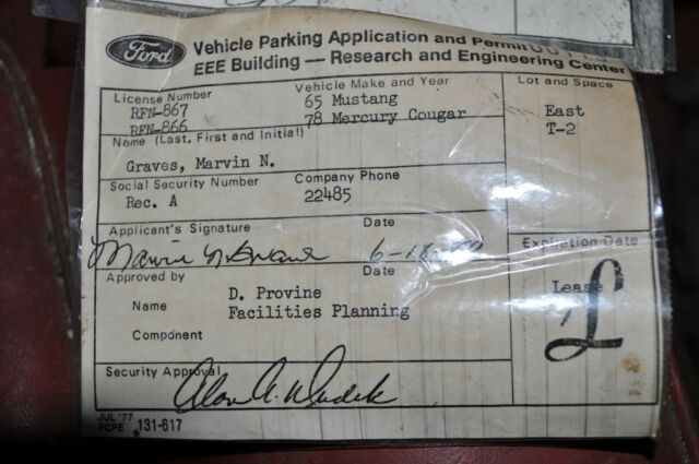 1965 Black Ford Mustang Convertible