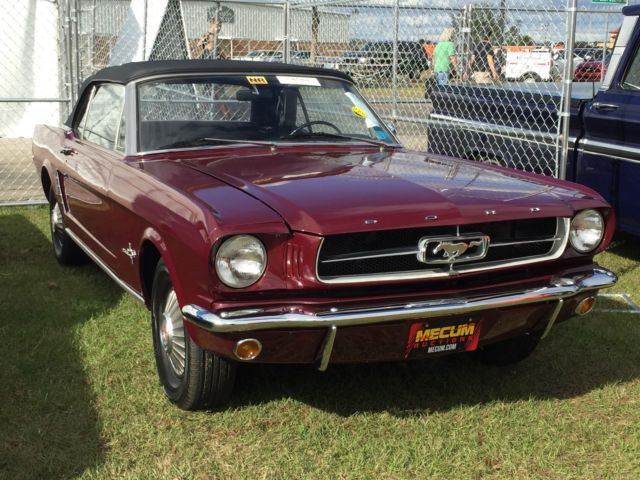 1965 Metallic Burgandy Ford Mustang Convertible