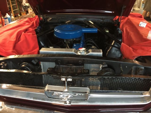 1965 Metallic Burgandy Ford Mustang Convertible