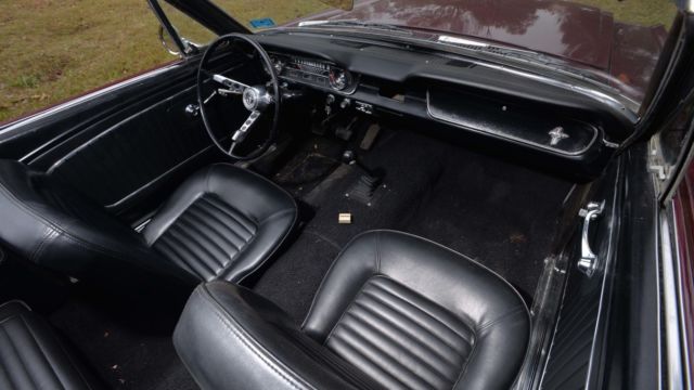 1965 Metallic Burgandy Ford Mustang Convertible