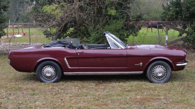1965 Metallic Burgandy Ford Mustang Convertible