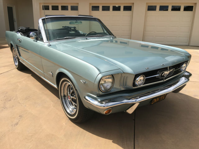 1965 Green Ford Mustang Convertible