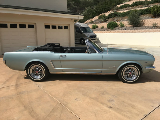 1965 Green Ford Mustang Convertible