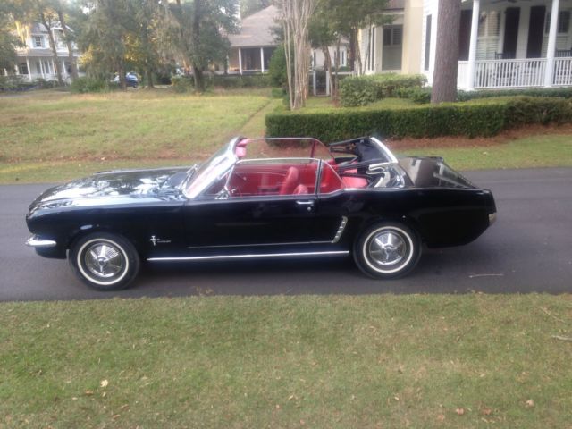 1965 Black Ford Mustang Convertible