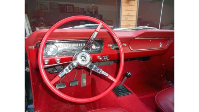 1965 Black Ford Mustang Convertible
