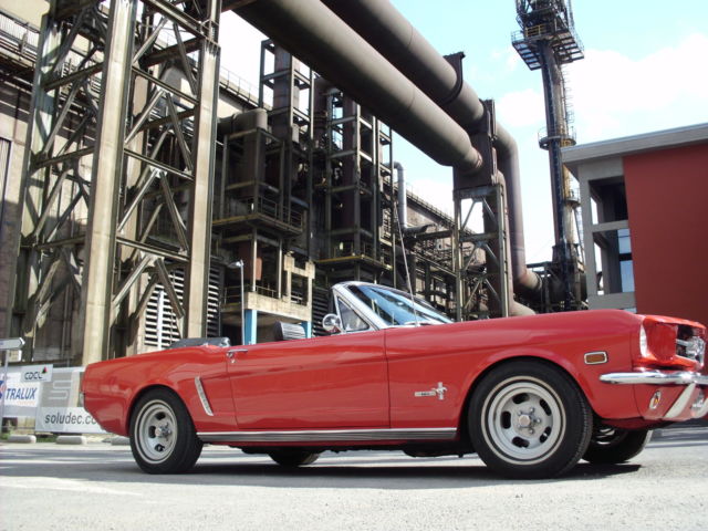 1965 rangoon Red Ford Mustang Convertible
