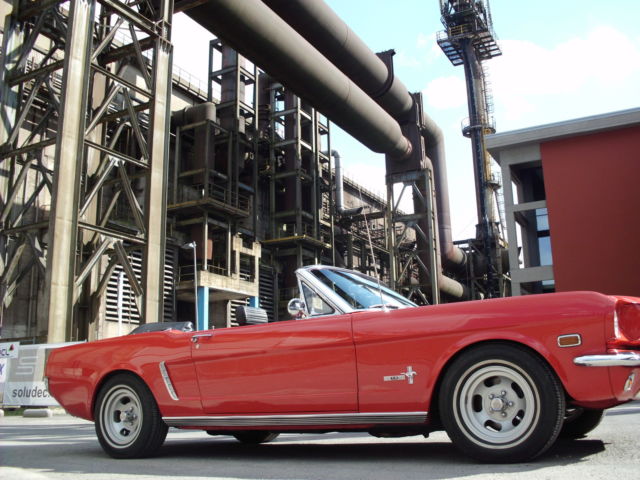 1965 rangoon Red Ford Mustang Convertible