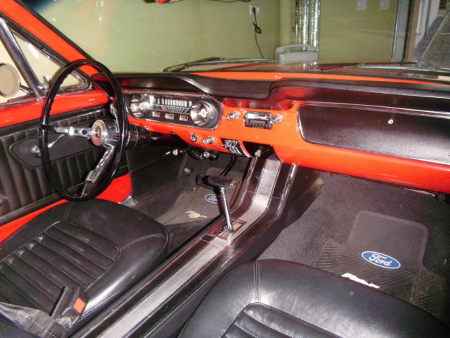 1965 rangoon Red Ford Mustang Convertible