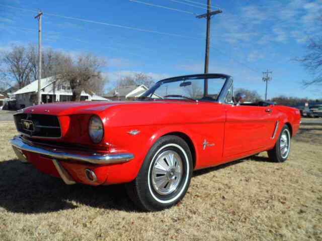 1965 Red Ford Mustang Convertible