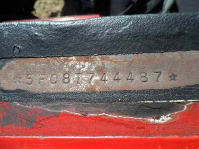 1965 Red Ford Mustang Convertible