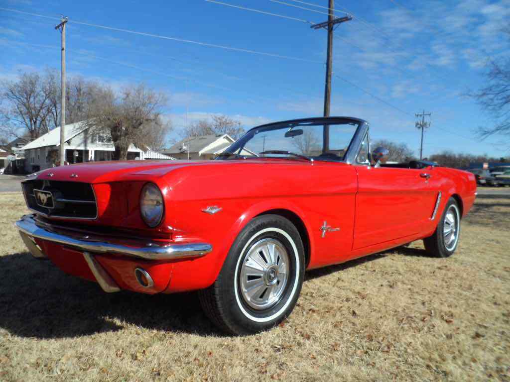 1965 Red Ford Mustang Convertible