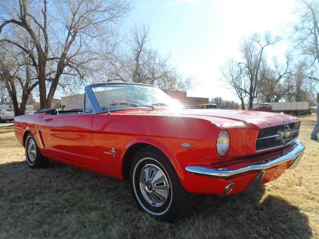 1965 Red Ford Mustang Convertible