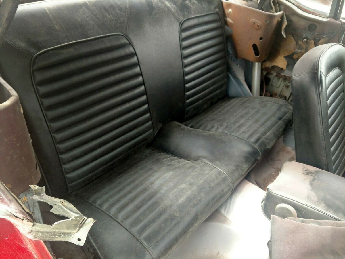 1965 Burgundy Ford Mustang Convertible