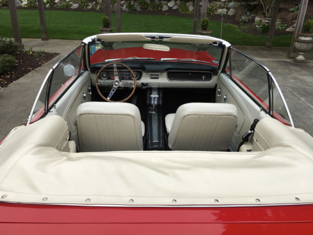 1965 Red Ford Mustang Convertible
