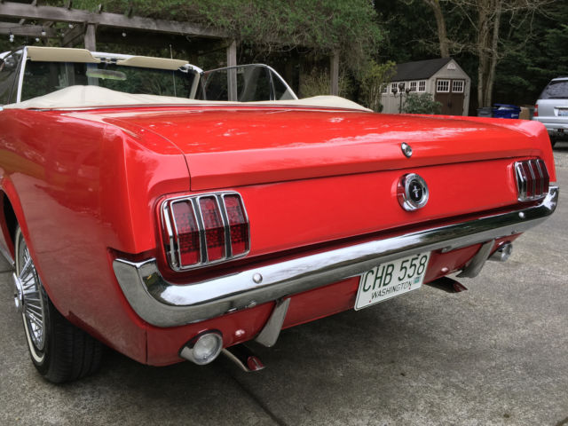 1965 Red Ford Mustang Convertible