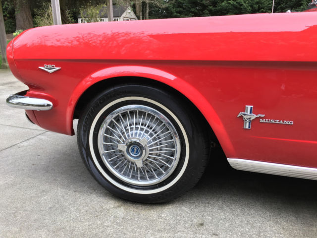 1965 Red Ford Mustang Convertible