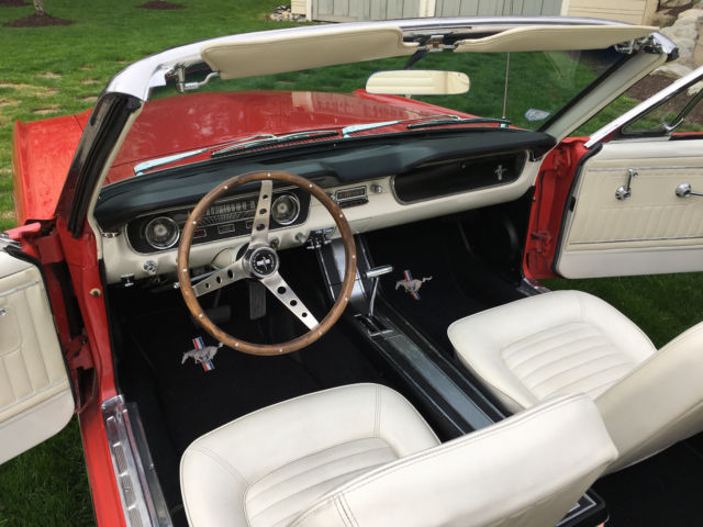 1965 Red Ford Mustang Convertible