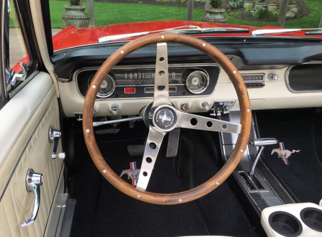 1965 Red Ford Mustang Convertible