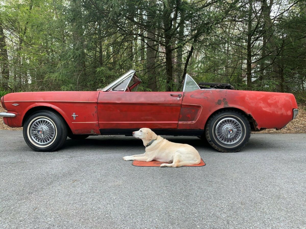 1965 Red Ford Mustang Convertible