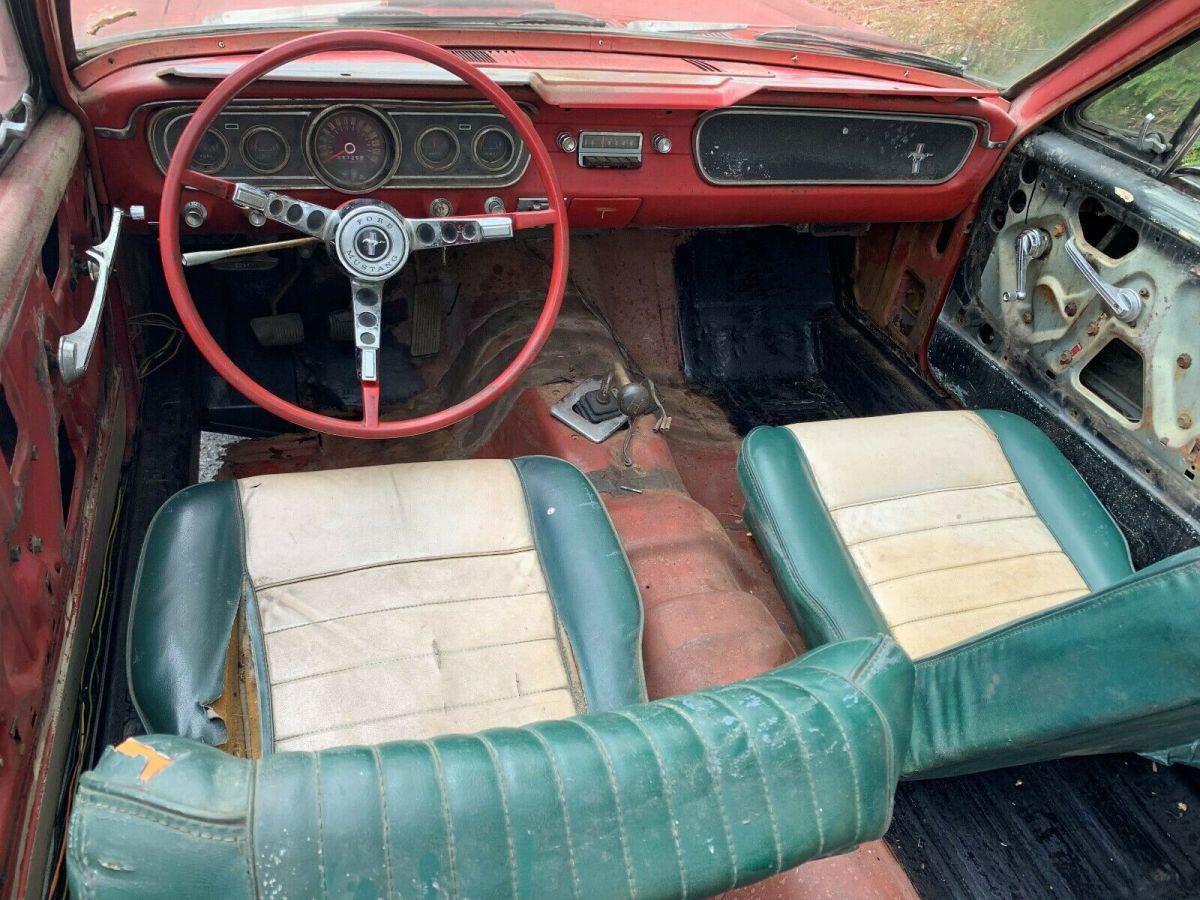 1965 Red Ford Mustang Convertible