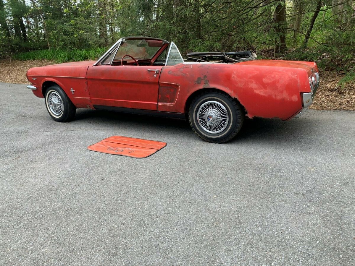 1965 Red Ford Mustang Convertible