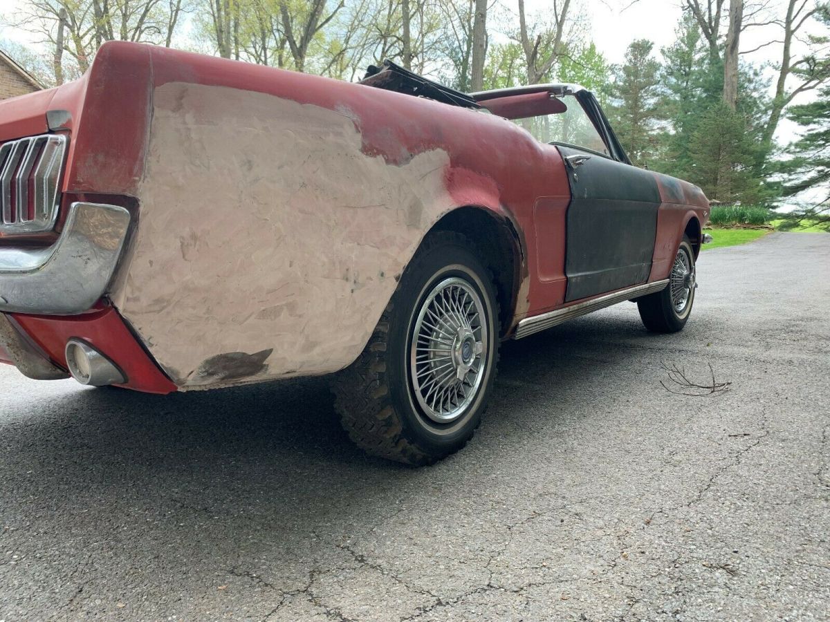 1965 Red Ford Mustang Convertible