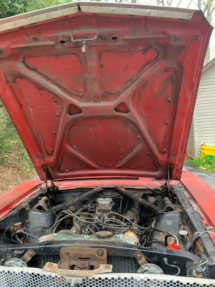 1965 Red Ford Mustang Convertible
