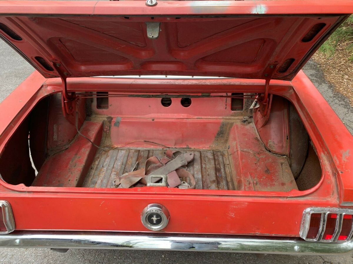 1965 Red Ford Mustang Convertible