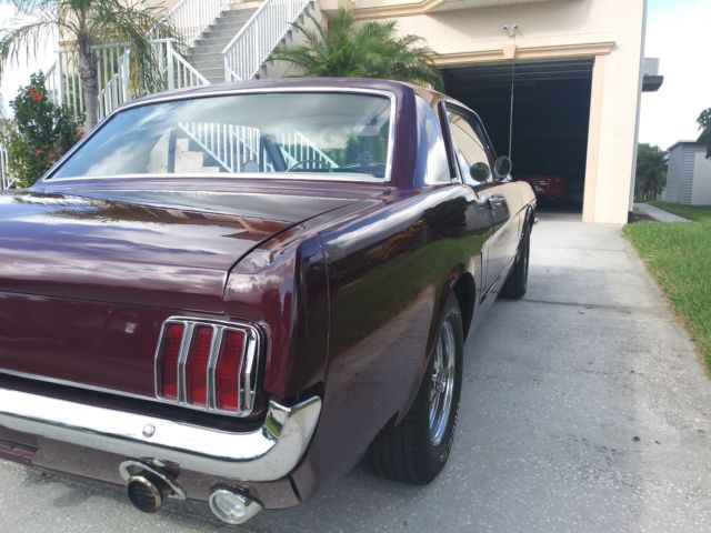 1965 Burgundy Ford Mustang Coupe
