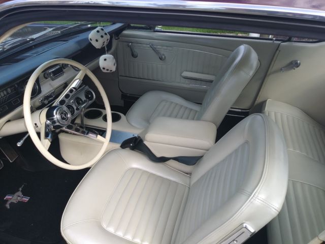 1965 Burgundy Ford Mustang Coupe