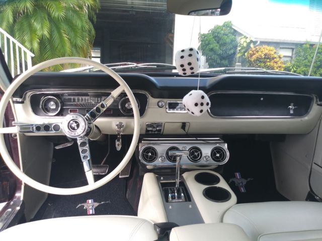 1965 Burgundy Ford Mustang Coupe