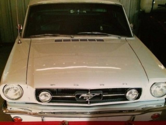 1965 White Ford Mustang Coupe
