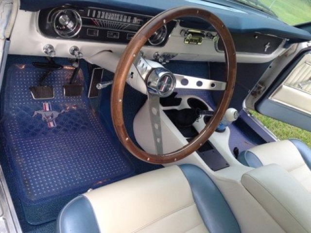 1965 White Ford Mustang Coupe