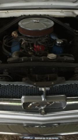 1965 White Ford Mustang Coupe