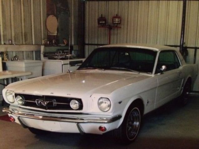 1965 White Ford Mustang Coupe