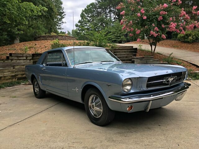1965 Blue Ford Mustang Coupe