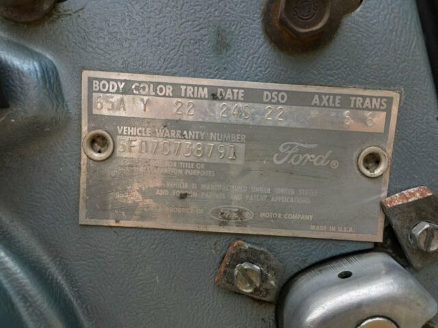 1965 Blue Ford Mustang Coupe